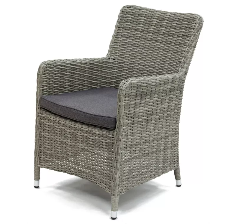 AKS Cleveland Diningsessel Polyrattan Kunstoffgeflecht Aluminium grau AKS Cleveland Diningsessel Polyrattan Kunstoffgeflecht Aluminium grau