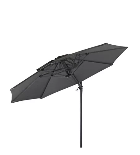 AKS Ampelschirm Aluminium Olefin dunkelgrau 300 cm AKS Ampelschirm Aluminium Olefin dunkelgrau 300 cm