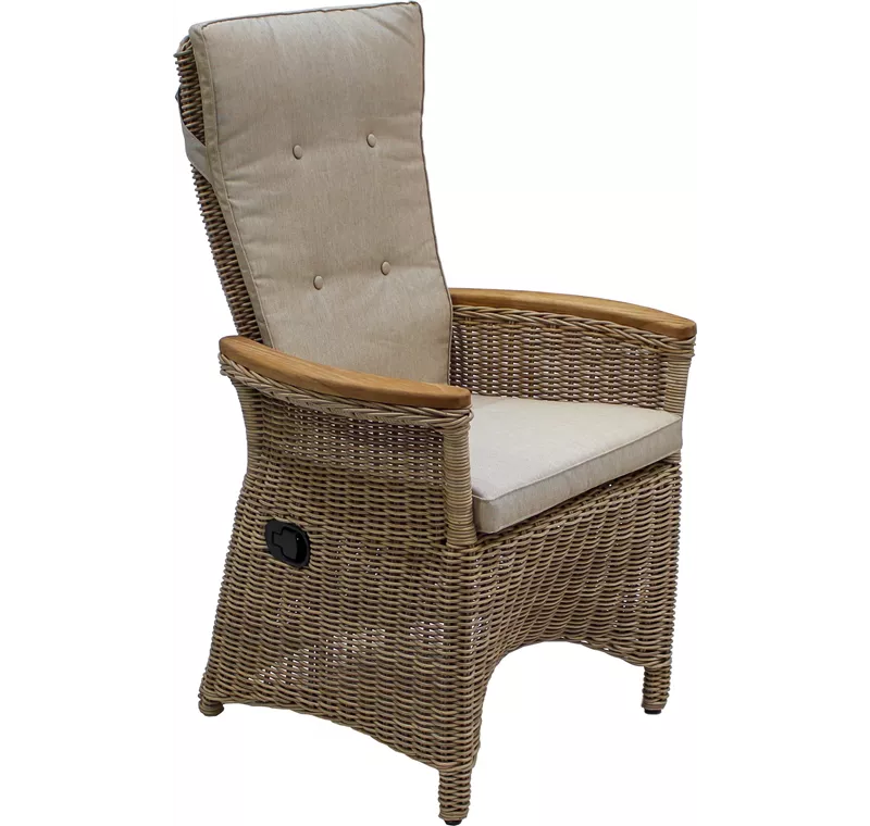 AKS Ohio Diningsessel Move Positionsstuhl Alu Polyrattan nature pine Teak Armlehnen AKS Ohio Diningsessel Move Positionsstuhl Alu Polyrattan nature pine Teak Armlehnen