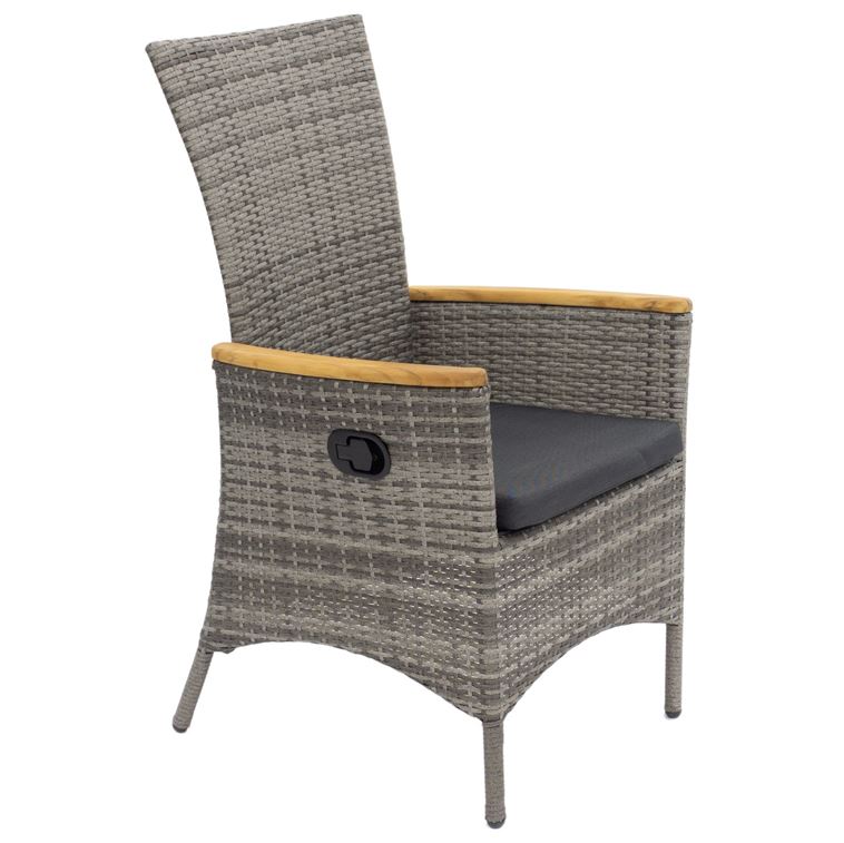 Diningsessel Move Positionsstuhl L 72 cm B 62 cm H 102 cm stufenlos verstellbare Rückenlehne, inkl. Kissen