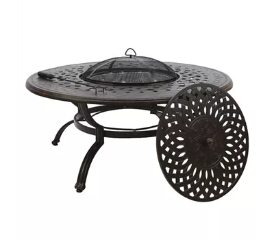 AKS Glasgow Grilltisch bronze 121x52 cm