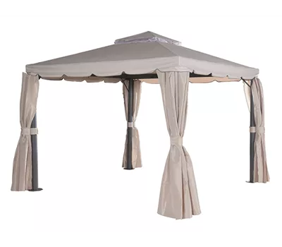 AKS Abu Dhabi Pavillon Aluminium anthrazit 300x300x275 cm