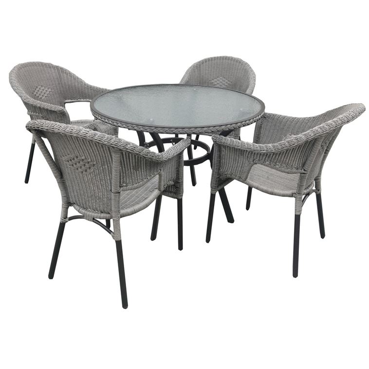Bistroset Ø 105 cm H 72 cm 5-teilig