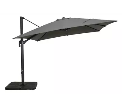 AKS Ampelschirm dunkelgrau 300x300 cm