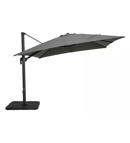 AKS Ampelschirm dunkelgrau 300x300 cm