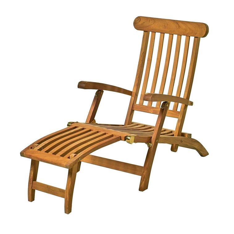 Deckchair L 166 cm B 60 cm H 96 cm mehrfach verstellbare Rückenlehne