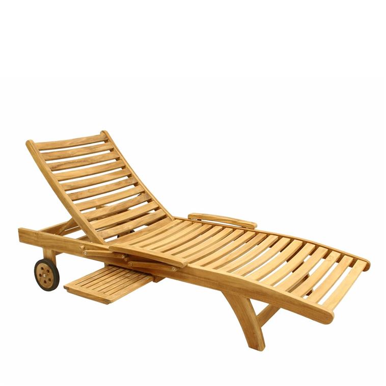 Sonnenliege L 187 cm B 70 cm H 32 cm mehrfach verstellbare Rückenlehne, rollbar