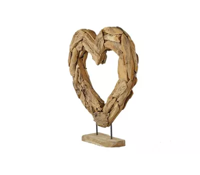 AKS Dekoherz offen Teakholz natur 80x18x95 cm