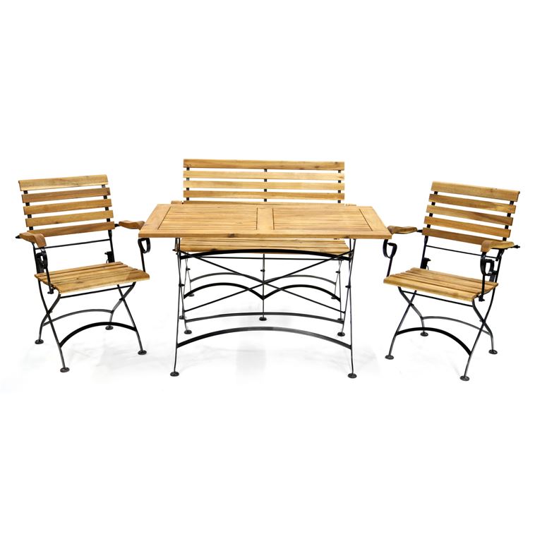 Dininggruppe L 120 cm B 70 cm H 75 cm 4-teilig, klapp- und faltbar